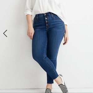 Madewell high rise button up jeans